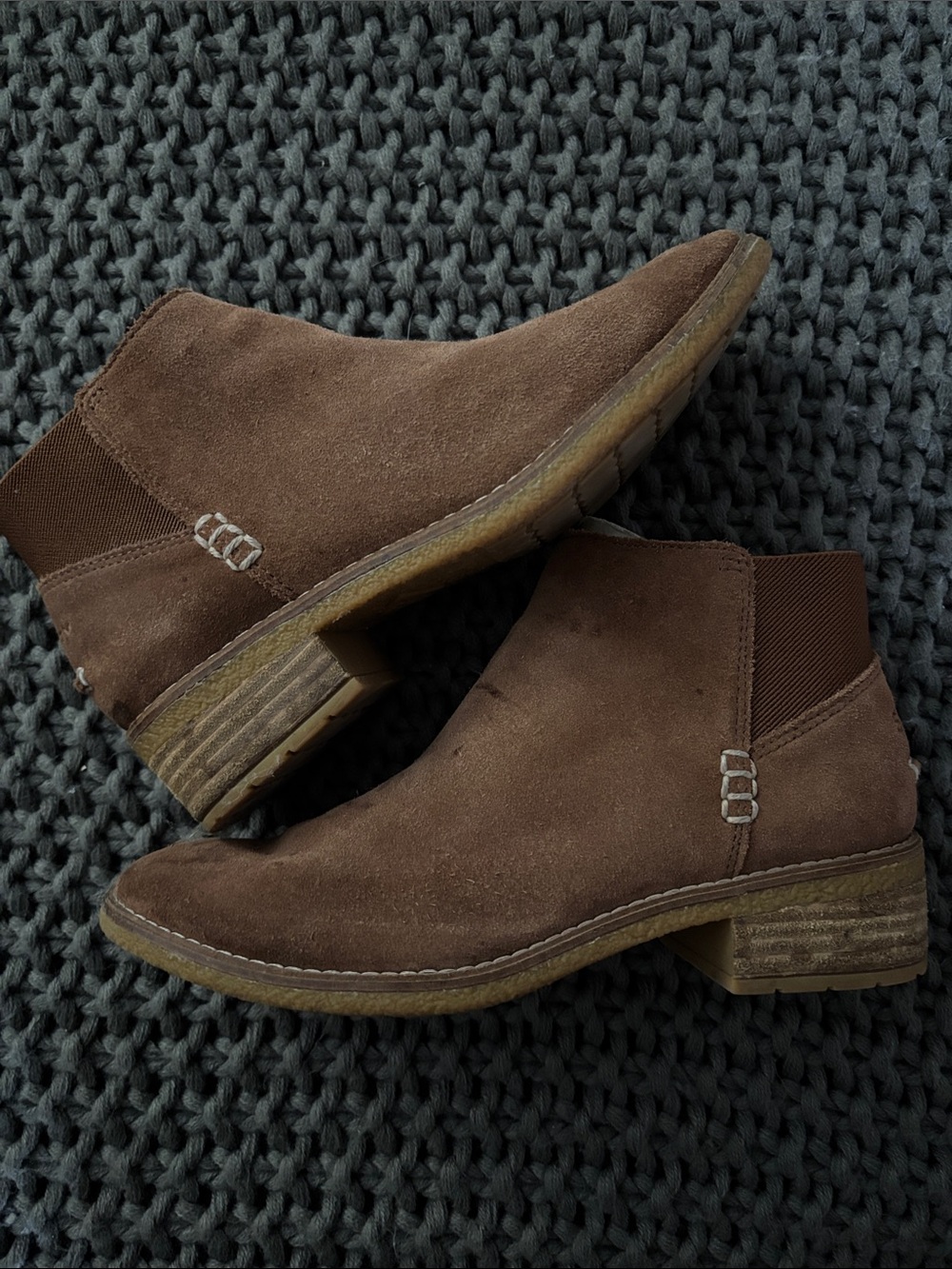 Sperry Brown Suede Chelsea Ankle Boots